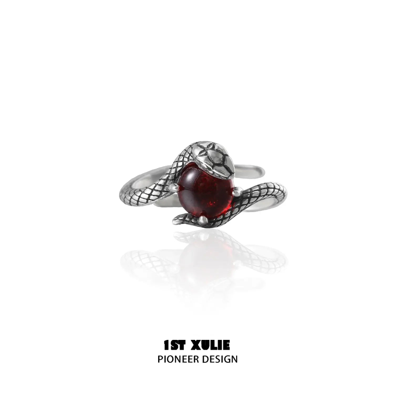 Snake Bite S925 Sterling Silver Energy Crystal Couples Rings™