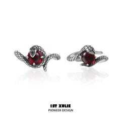 Snake Bite S925 Sterling Silver Energy Crystal Couples Rings™