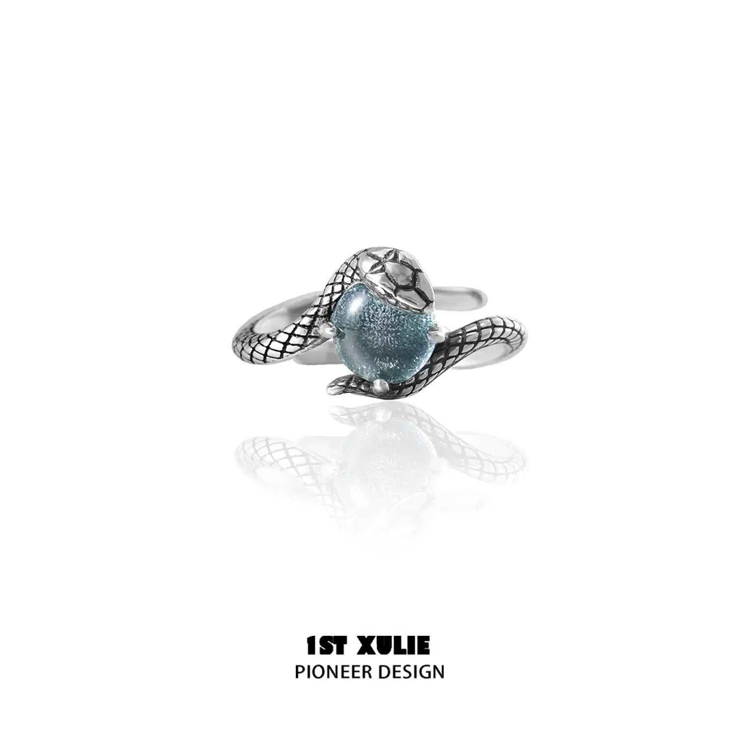 Snake Bite S925 Sterling Silver Energy Crystal Couples Rings™