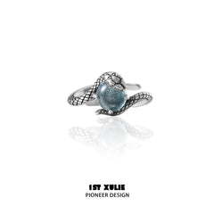 Snake Bite S925 Sterling Silver Energy Crystal Couples Rings™