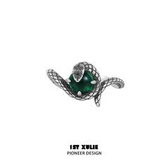 Snake Bite S925 Sterling Silver Energy Crystal Couples Rings™