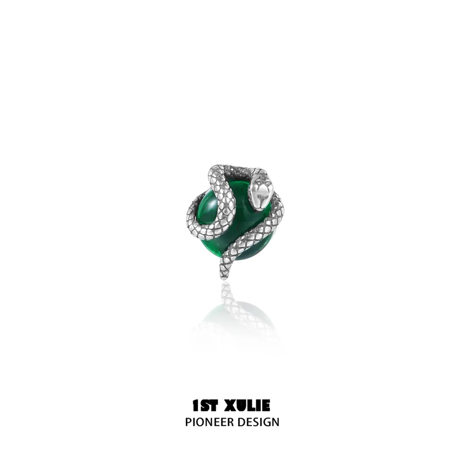 스네이크 바이트 S925 스털링 실버 에너지 크리스털 스터드 귀걸이™