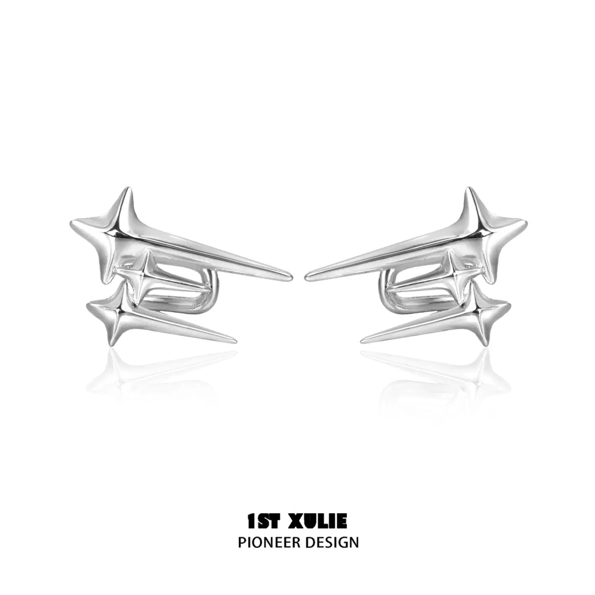 스타 트레일 18K 플래티넘 도금 유성 이어클립 이어클립™