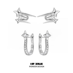 Silver Angel S925 Sterling Silver Star Stud Earrings™