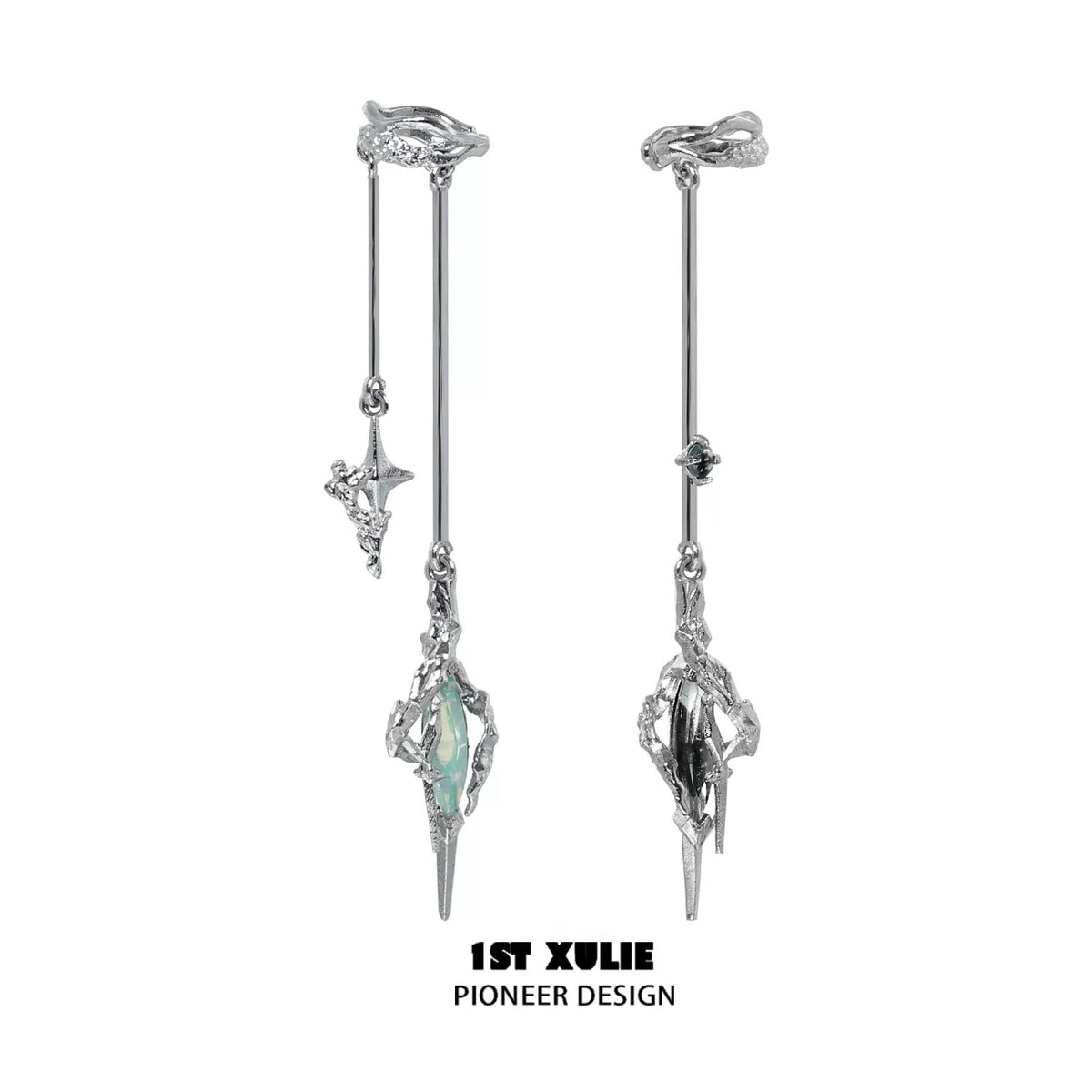 Star Trails 24k Gold/18K Platinum Plated Moissanite Diamond Ear Clips™