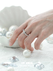 Tears of Mermaid S925 Sterling Silver Pearls Zircon Ring™