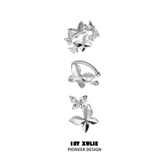Whiterfly S925 Sterling Silver/18K Platinum Plating Butterfly Ear Clips ＆ Earrings™