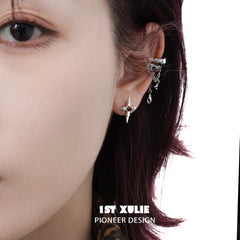 Barren Planet 18K Platinum-Plated Saturn Earrings™ - 1ST XULIE