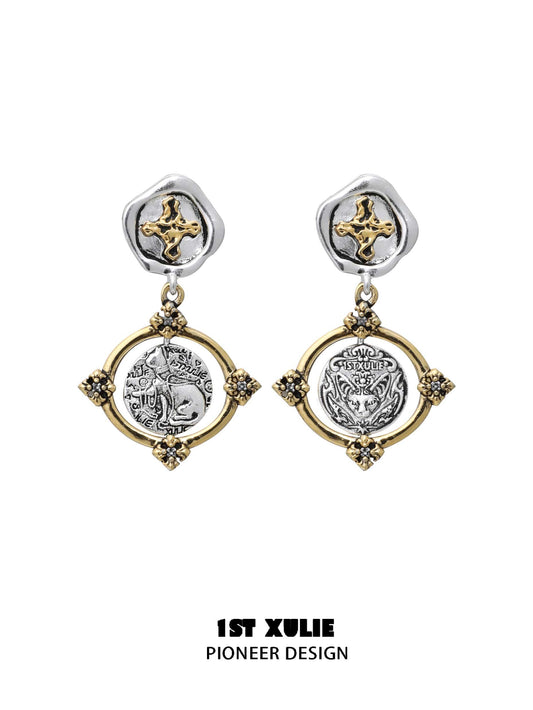 Bastet 18K Platinum Plated Drop Earrings™ - 1ST XULIE