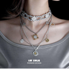 Bastet 18K Platinum Plated ShellBead Necklace Choker™ - 1ST XULIE