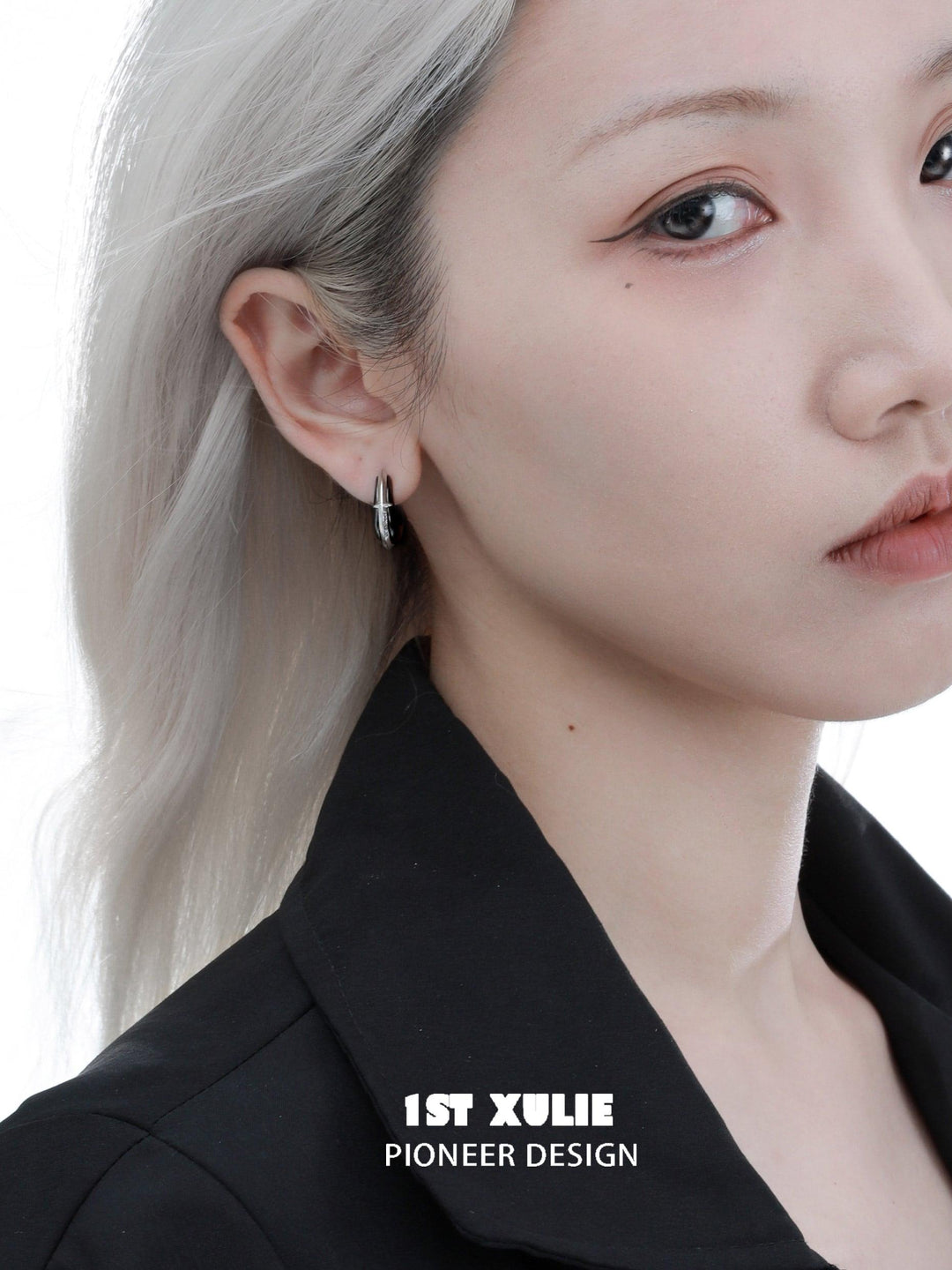 Black Mirror 18k Platinum Plated Earrings™ - 1ST XULIE