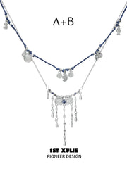 Style A and Style B layering necklace set