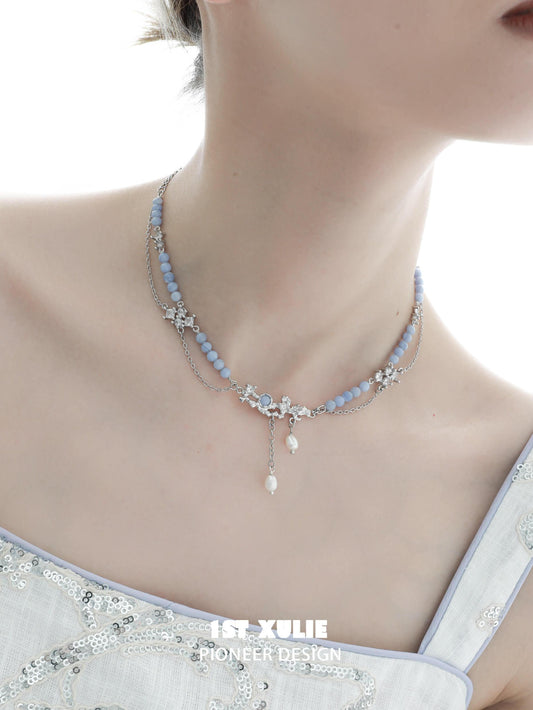 Blue Sky 18K Platinum Plated Blue-vein Necklaces™ - 1ST XULIE