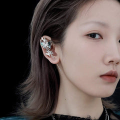 Butterfly Wasteland 18K Platinum-Plated Abalone Shell Needle Piercing Earrings™ - 1ST XULIE