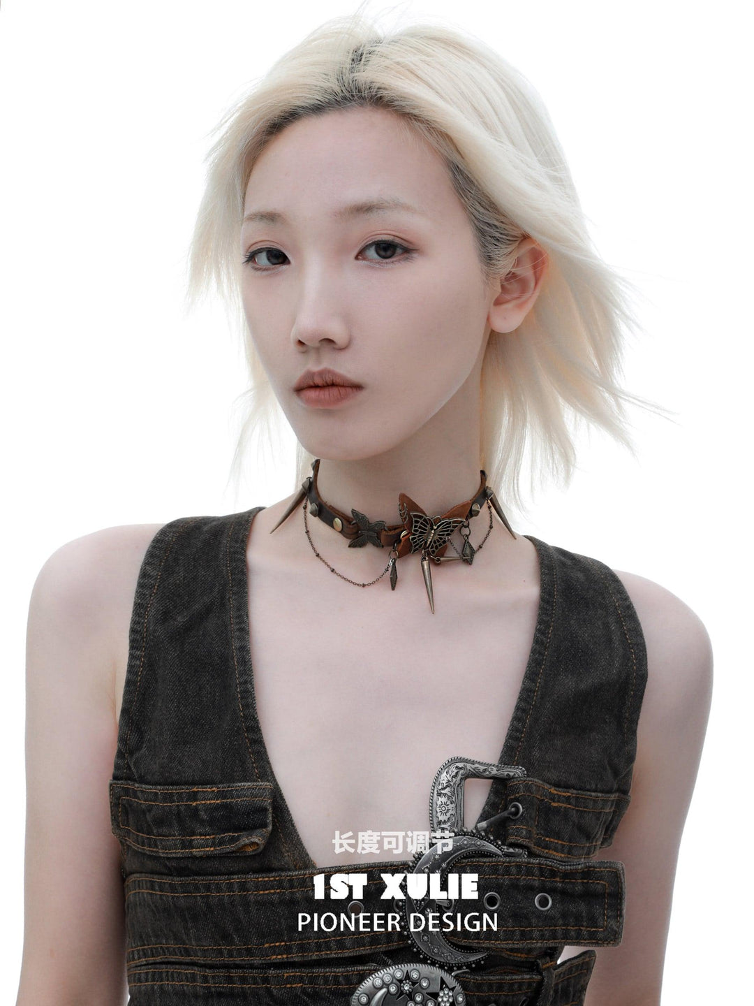 ButterflyWasteland Cowhide Butterfly Collar Choker Necklace™ - 1ST XULIE