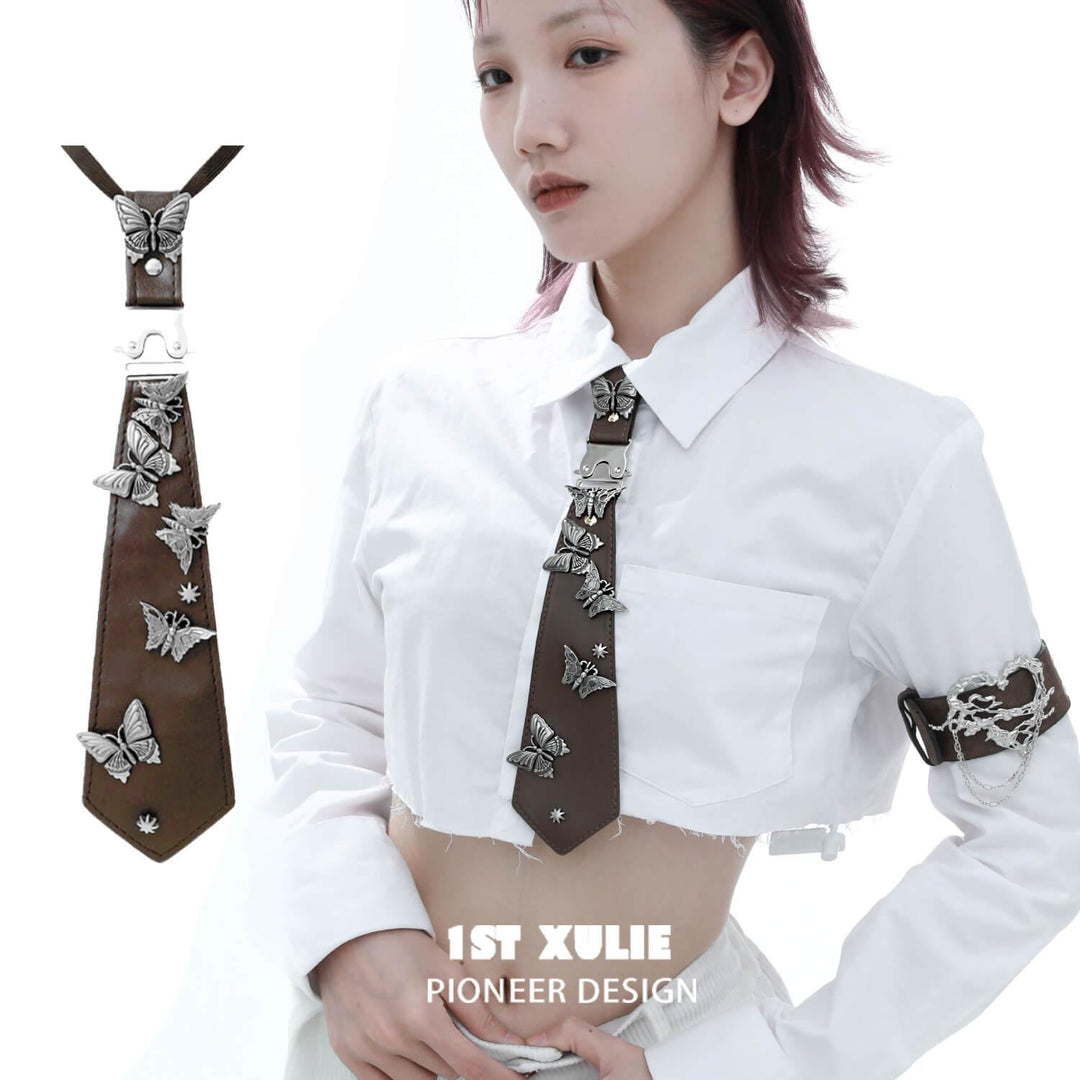 ButterflyWasteland Removable Tie Brown™ - 1ST XULIE