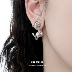 Cat Queen Y2K S925 Ragdoll Earrings™ - 1ST XULIE