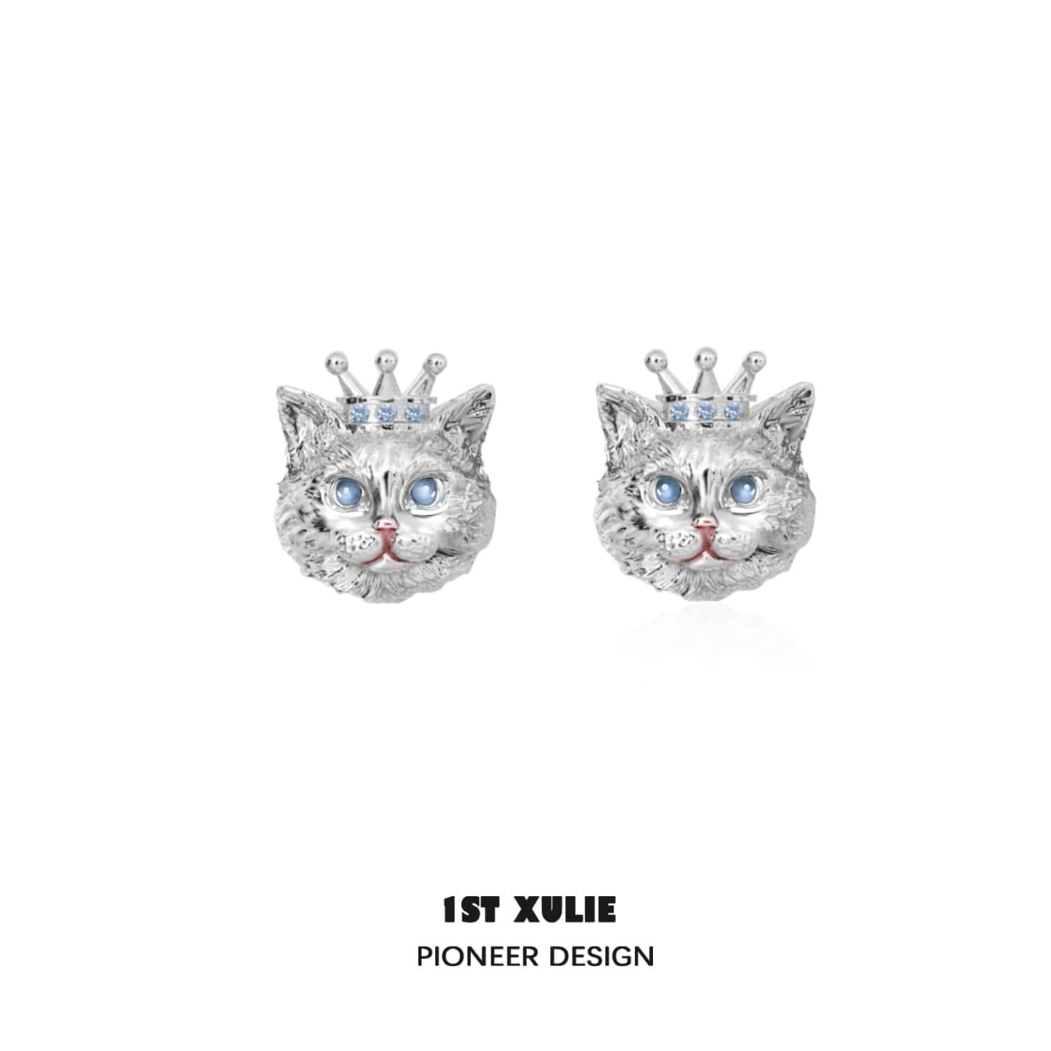 Cat Queen Y2K S925 Sterling Silver Earrings™ - 1ST XULIE