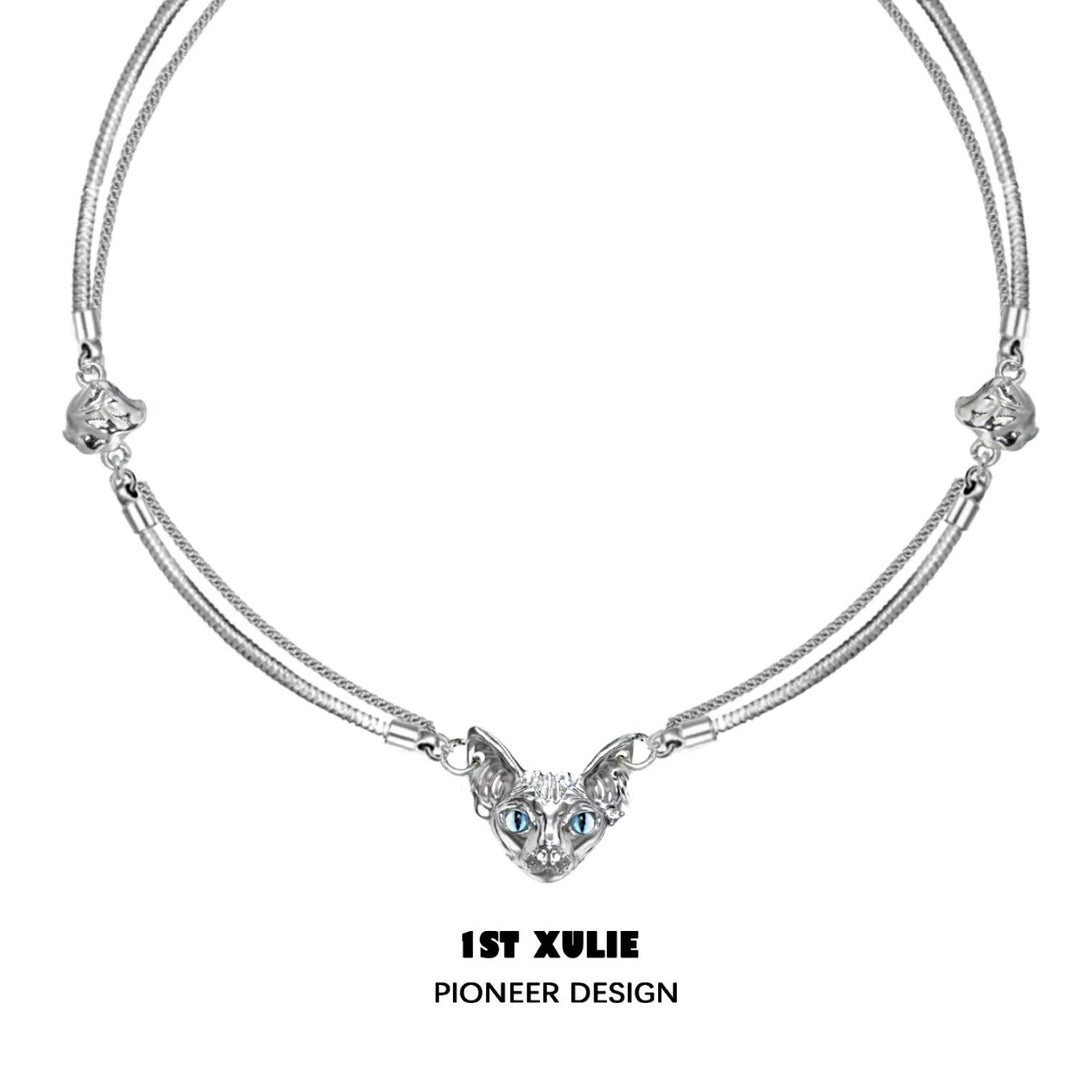 Cat's Gaze 2023 New 18k Platinum Plated Choker Necklace™ - 1ST XULIE