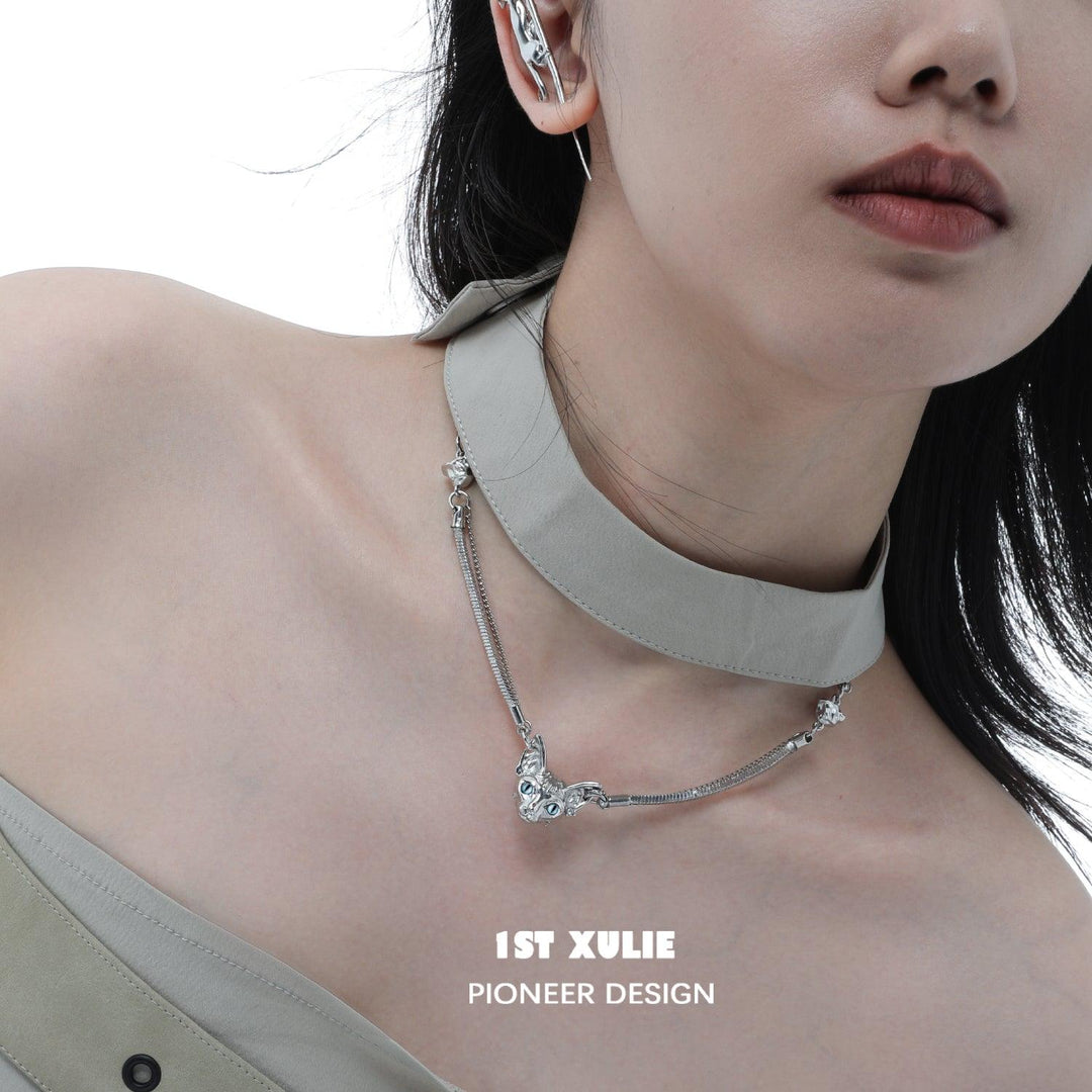 Cat's Gaze 2023 New 18k Platinum Plated Choker Necklace™ - 1ST XULIE