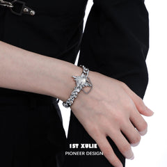 Day Dream Natural White Agate Chain Bangle™ - 1ST XULIE