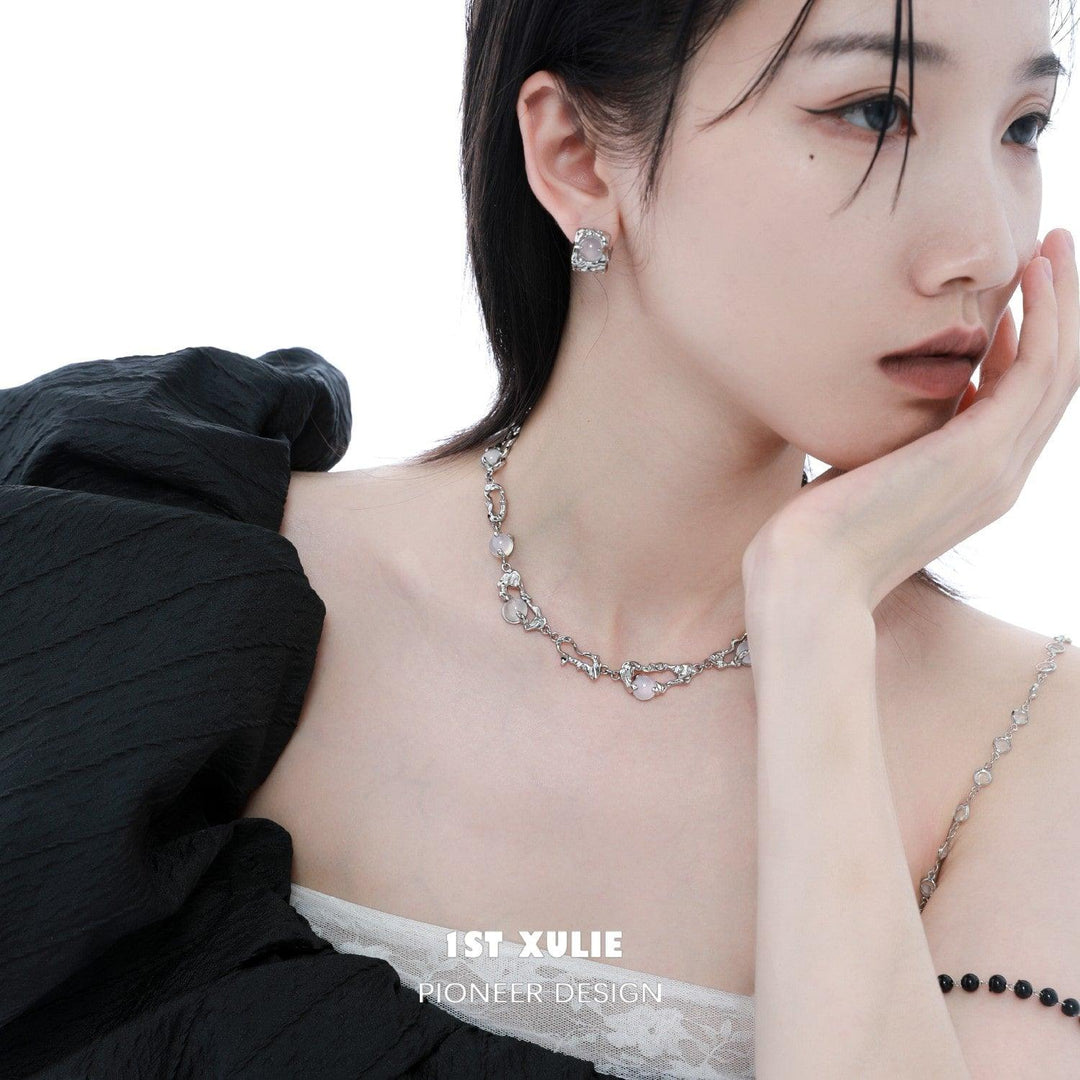 Day Dream Natural White Agate Necklace Choker™ - 1ST XULIE