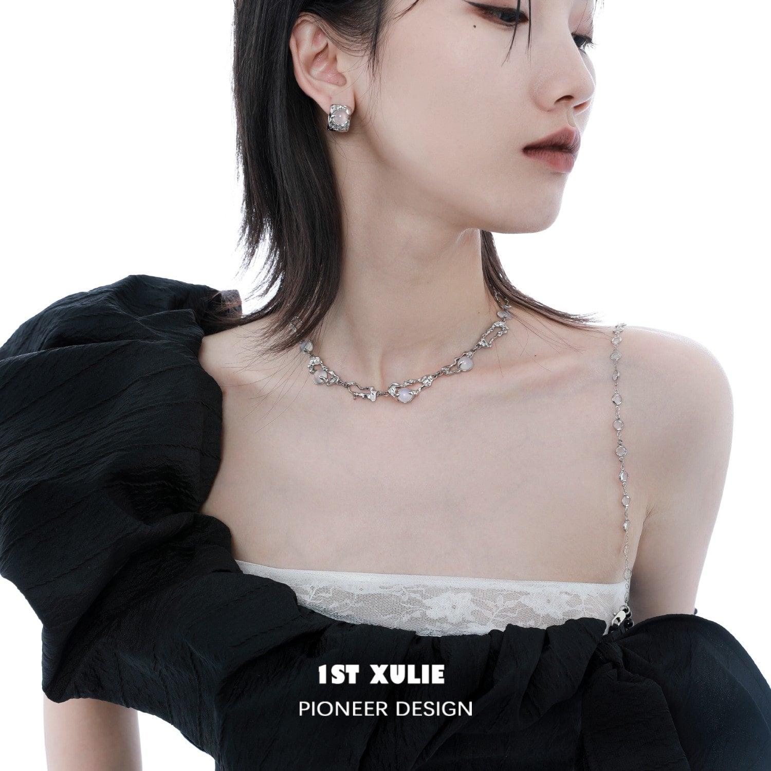 Day Dream Natural White Agate Necklace Choker™ - 1ST XULIE