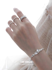 Daybreak S925 Sterling Silver White Agate Open-end Ring™ - 1ST XULIE