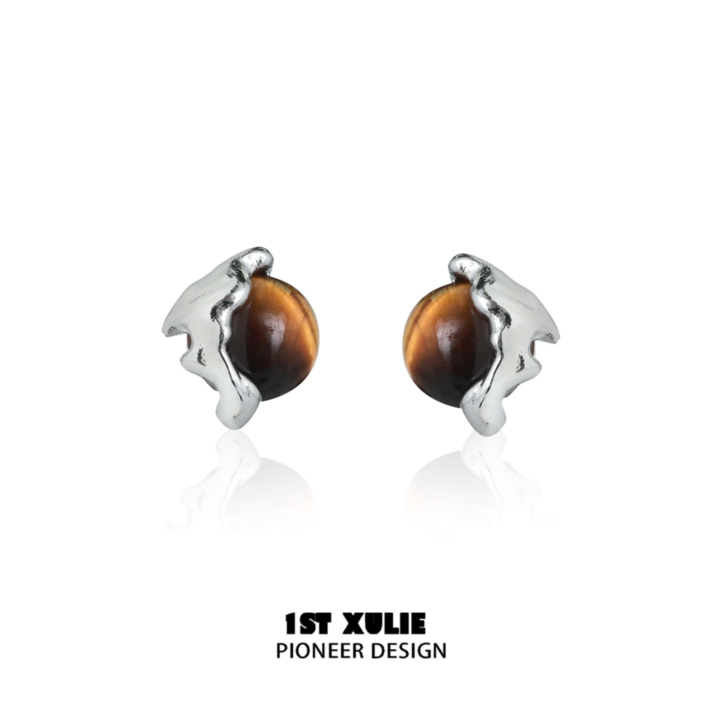 Desert Sunset S925 Tiger Eye Earrings™ - 1ST XULIE