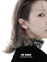 Forbidden Love 18K Platinum-Plated tiny Sword Ear Clips™ - 1ST XULIE