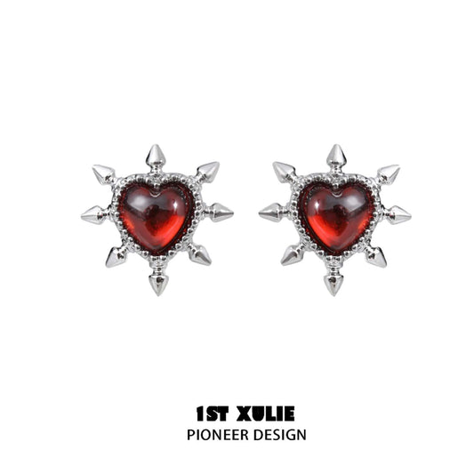 Forbidden Love S925 Sterling Silver Garnet Earrings™ - 1ST XULIE