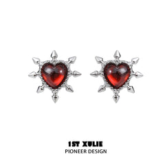 Forbidden Love S925 Sterling Silver Garnet Earrings™ - 1ST XULIE