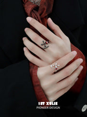 Forbidden Love S925 Sterling Silver Twisted Sword Ring™ - 1ST XULIE