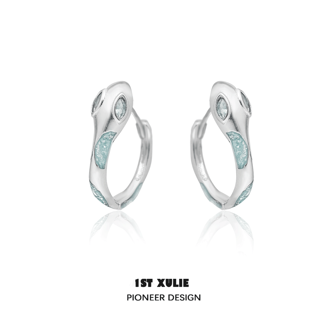 Frozen Serpent Girl S925 Snake Bite Earrings ＆ Ear Clips™ - 1ST XULIE