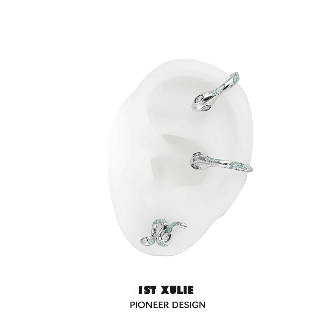 Frozen Serpent Girl S925 Sneak Earrings ＆ Ear Clips™ - 1ST XULIE