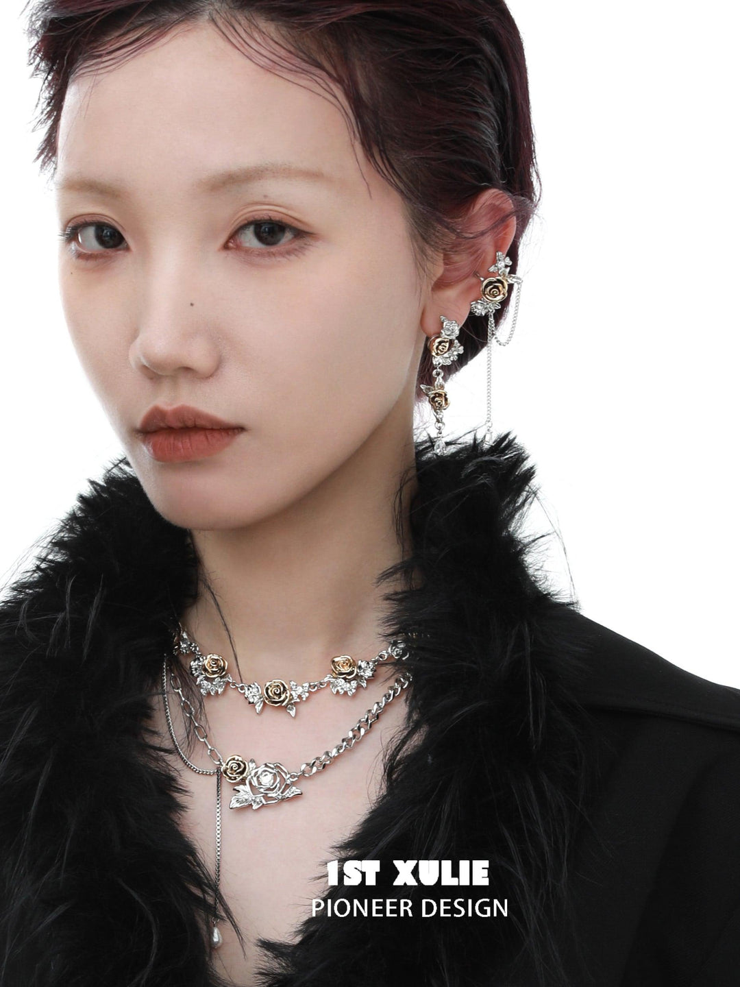 Golden Rose Chain Ear Clips™ - 1ST XULIE