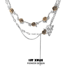 Golden Rose Double Layered Necklace™ - 1ST XULIE