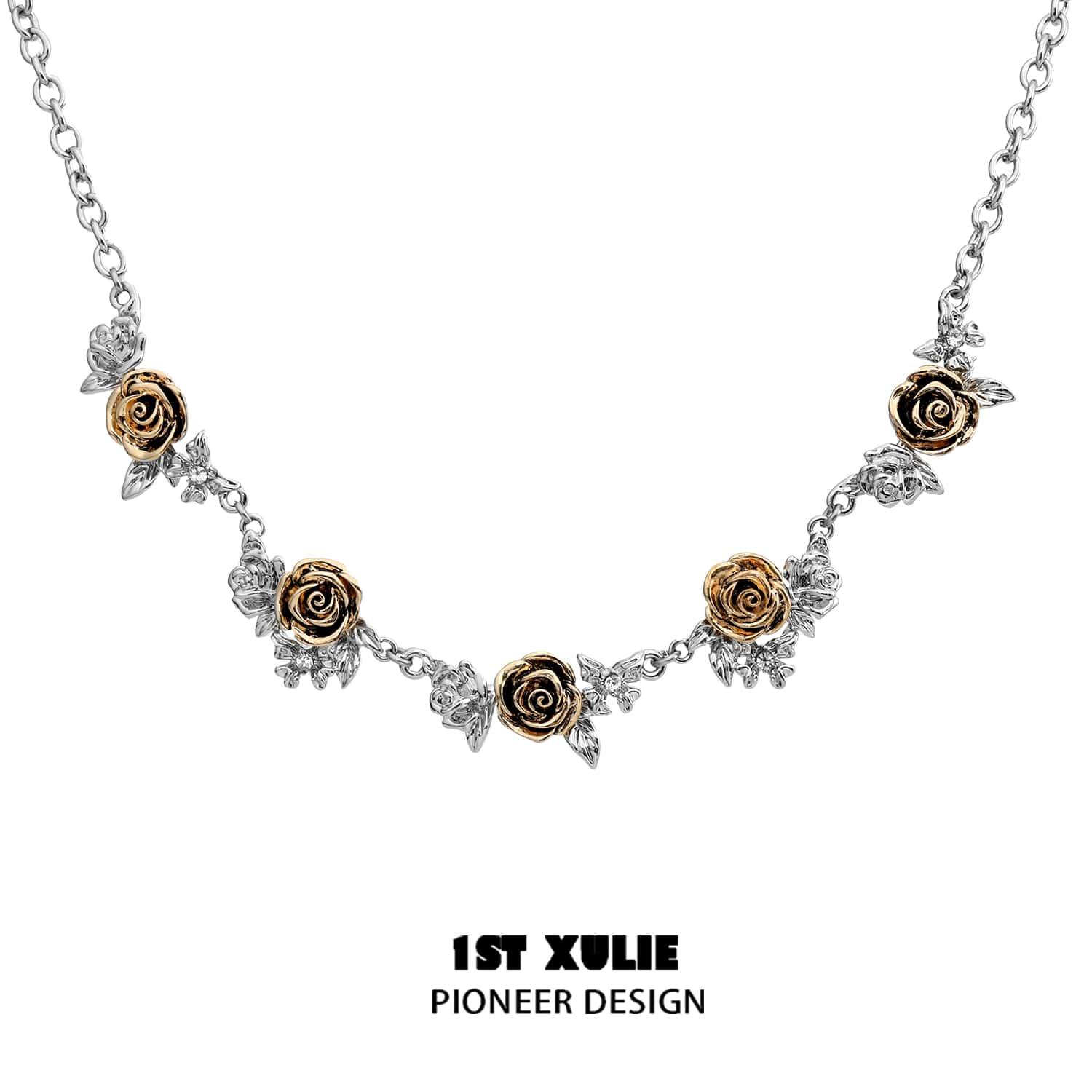 Golden Rose Double Layered Necklace™ - 1ST XULIE