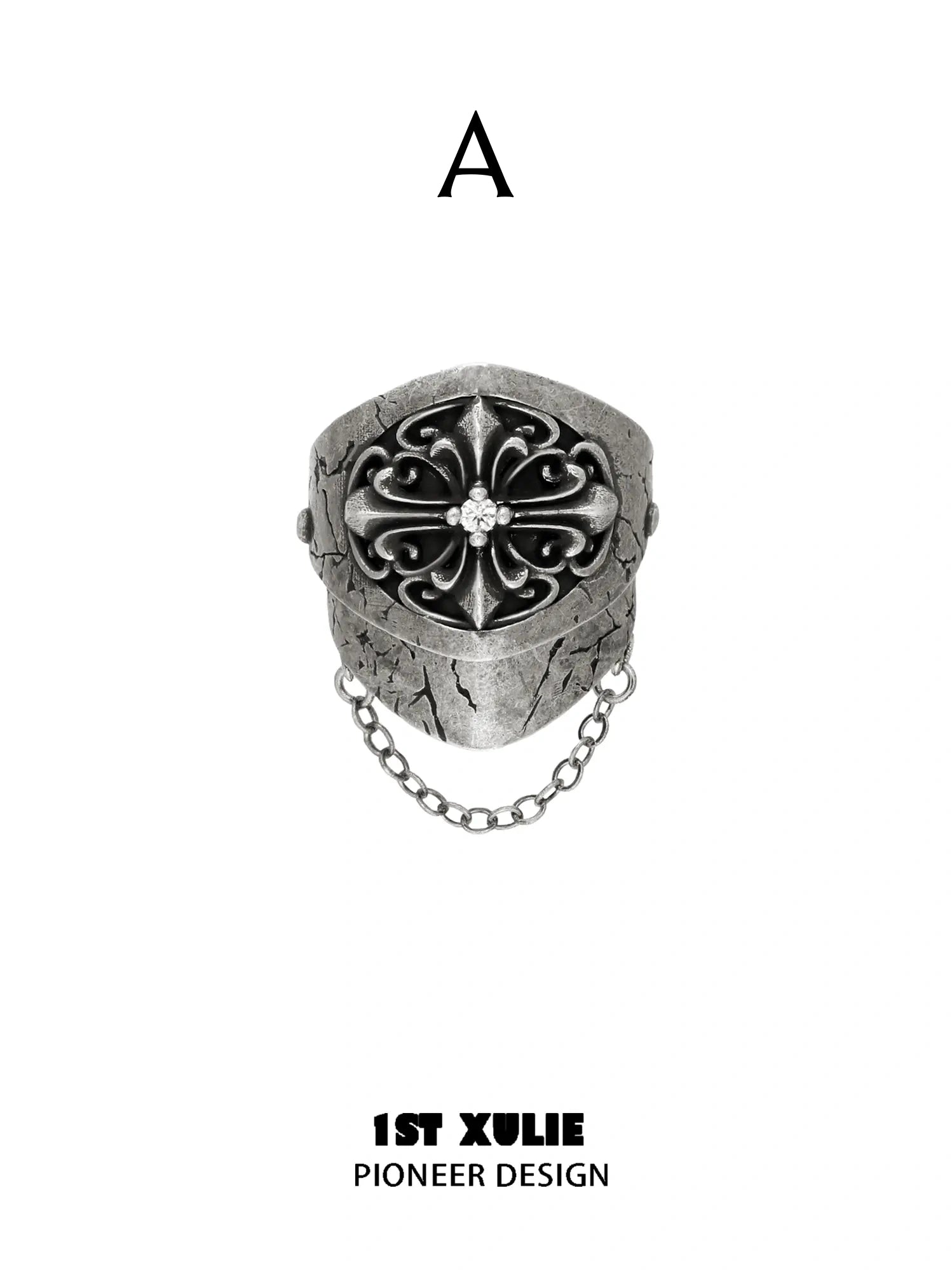Style A short chain signet ring