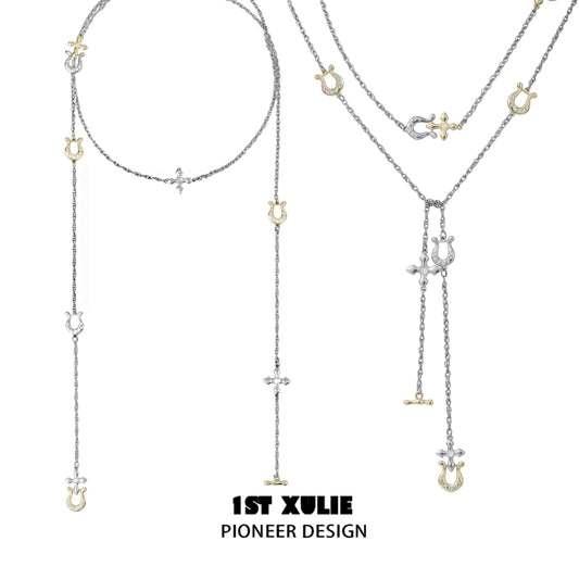 Horsesbuckle White Agate Zircon Necklace™ - 1ST XULIE