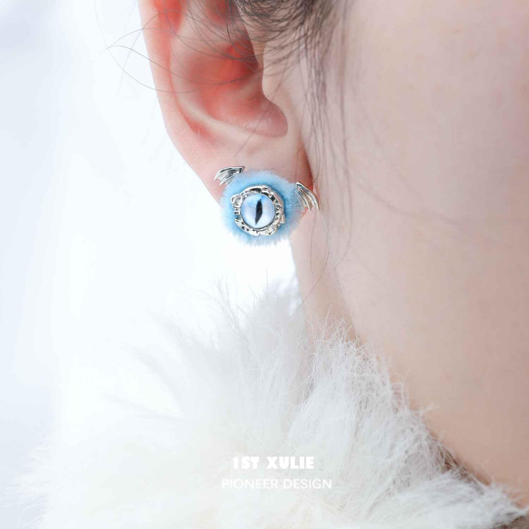 Little Demon Fluffy S925 Demon Earrings ＆ Ear Clips™ - 1ST XULIE