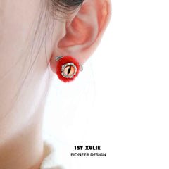 Little Demon Fluffy S925 Demon Earrings ＆ Ear Clips™ - 1ST XULIE