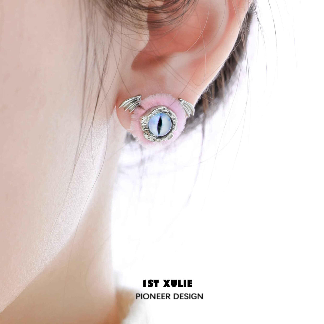 Little Demon Fluffy S925 Demon Earrings ＆ Ear Clips™ - 1ST XULIE