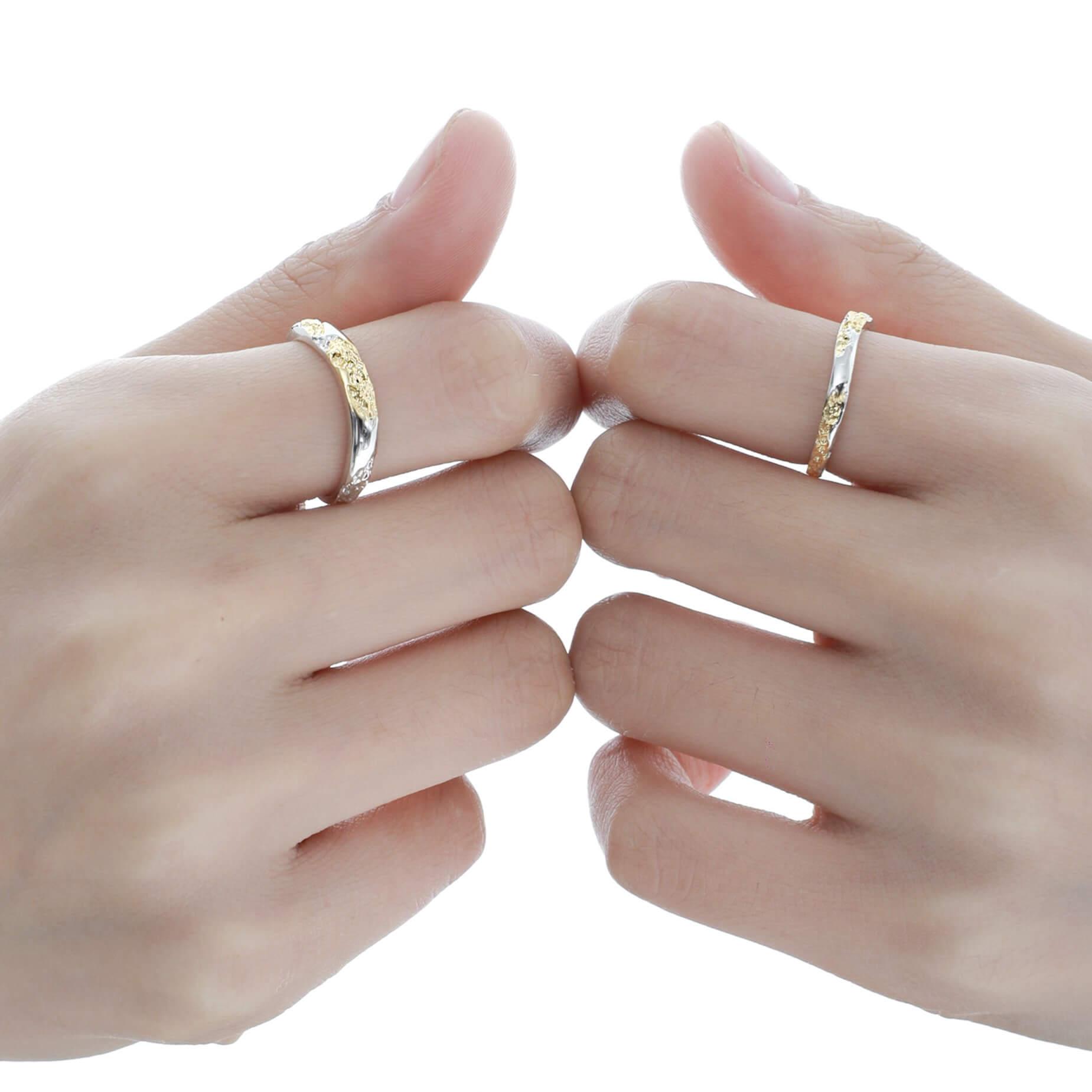 Loong S925 Sterling Silver Gold Loong Split Ring™ - 1ST XULIE