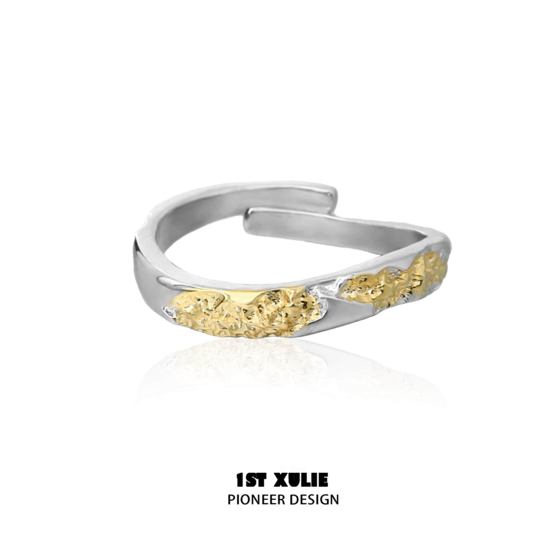 Loong S925 Sterling Silver Gold Loong Split Ring™ - 1ST XULIE