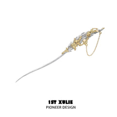 Lucifer 18k Platinum Plated Feather Hairpin™ - 1ST XULIE