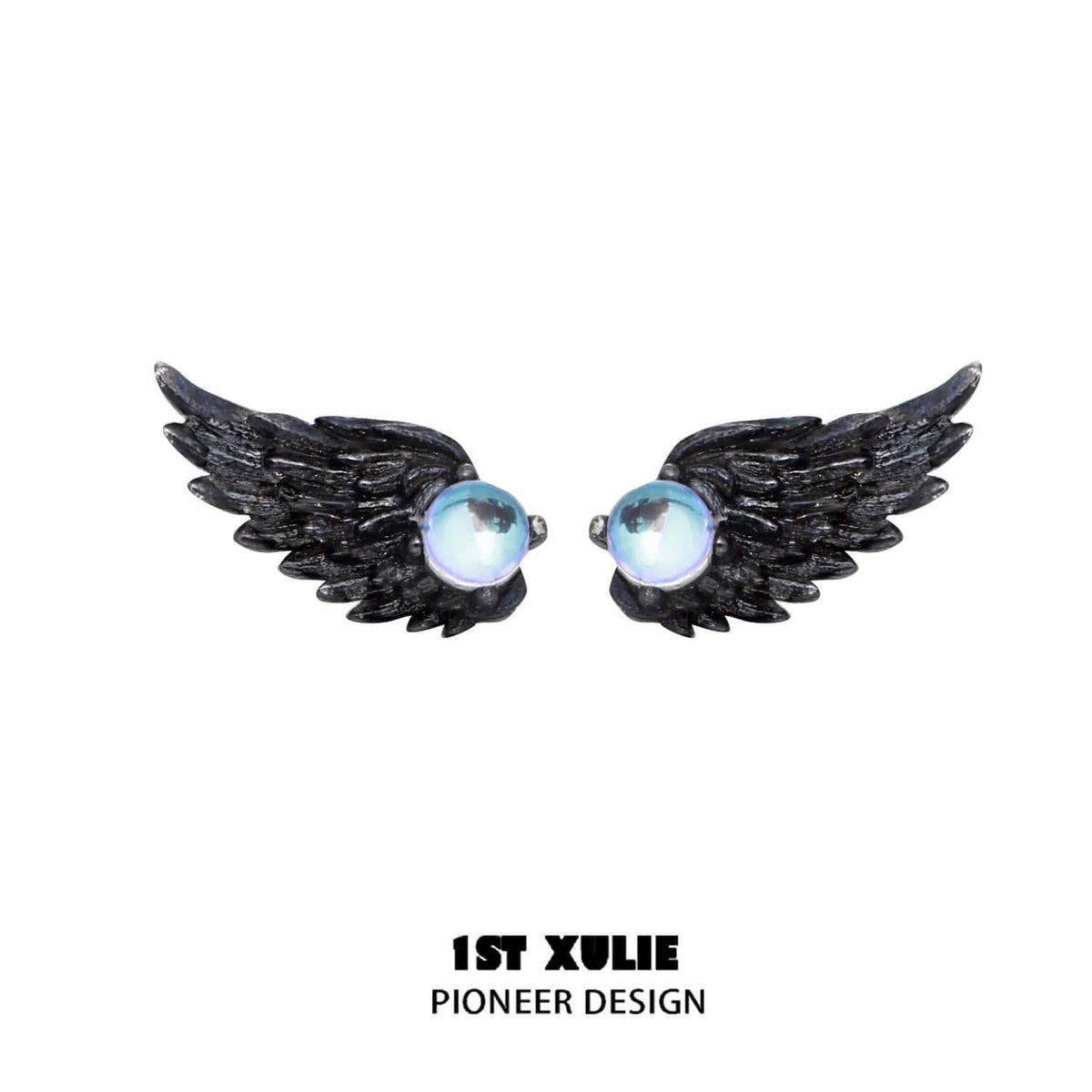 Lucifer 18K Platinum-Plated Spread Wings Earring™ - 1ST XULIE