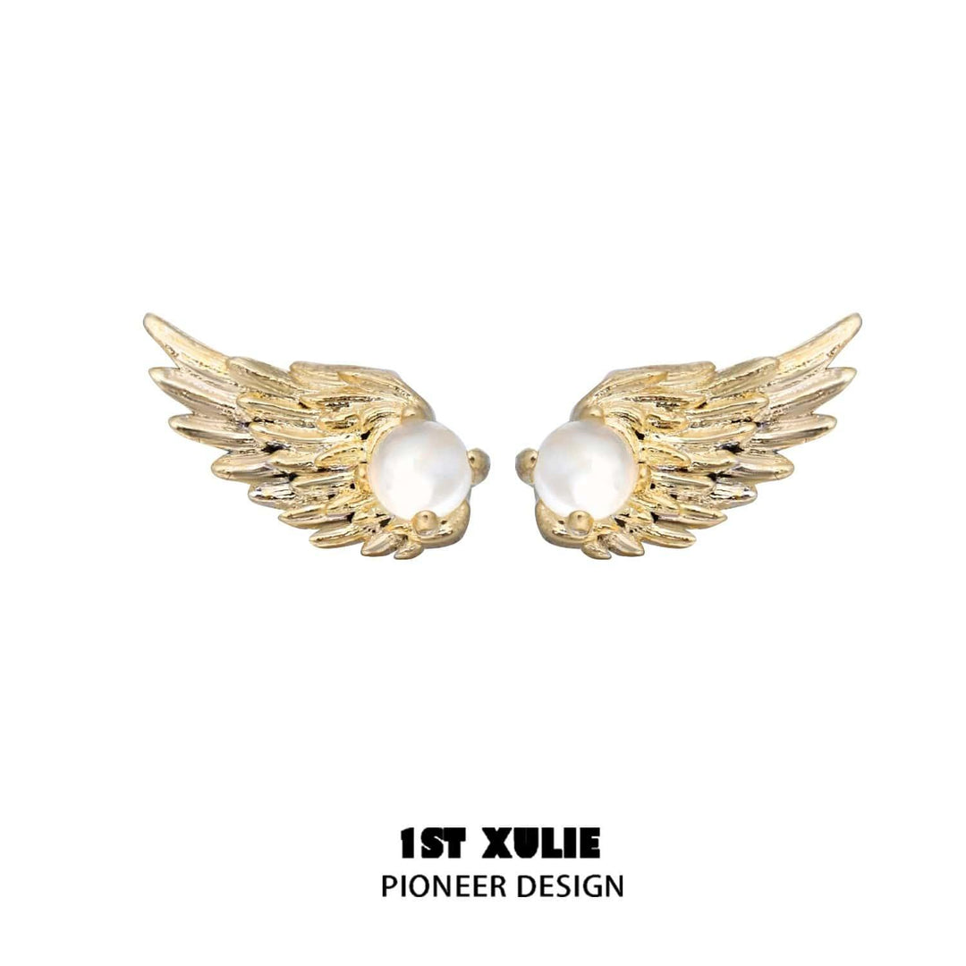 Lucifer 18K Platinum-Plated Spread Wings Earring™ - 1ST XULIE