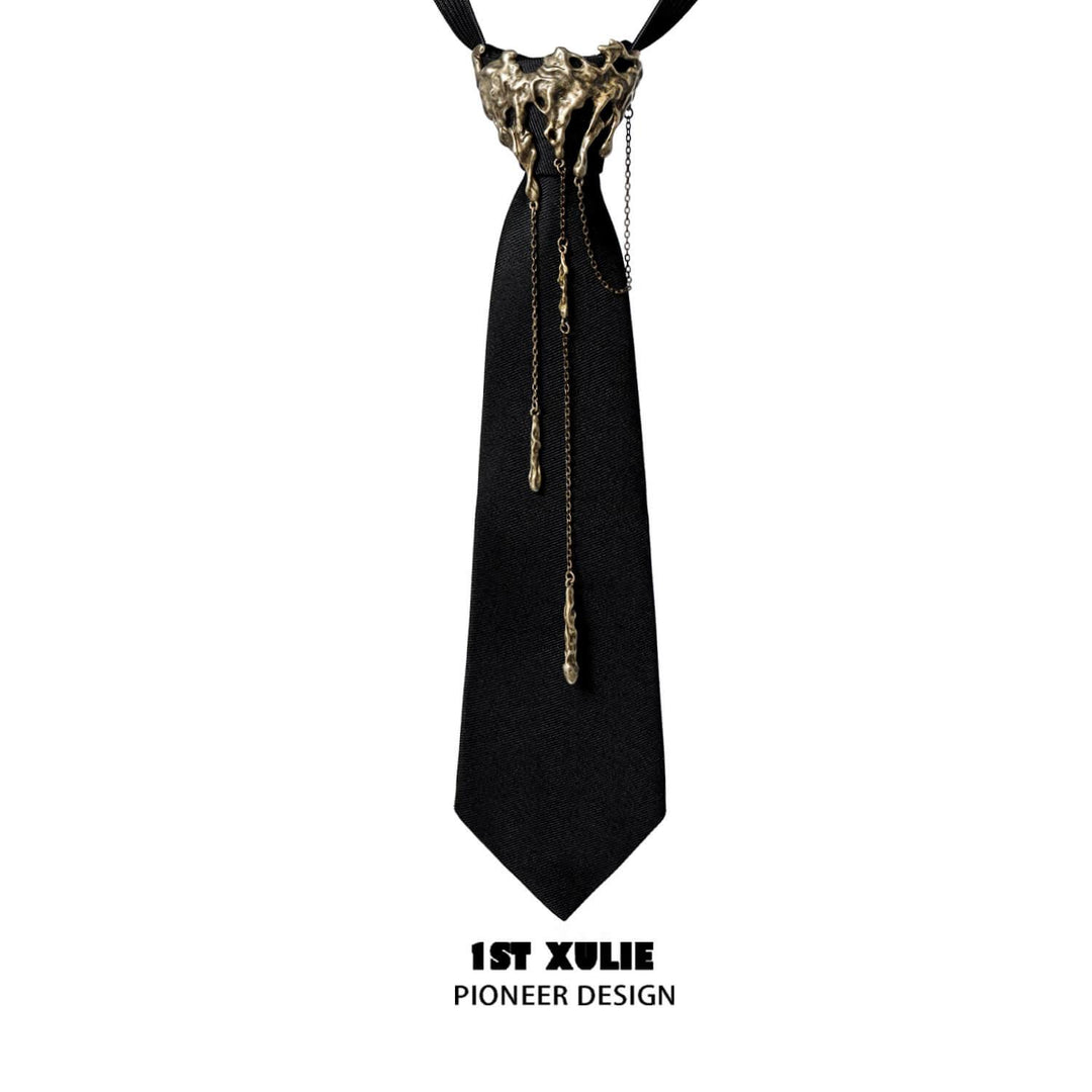 Lucifer 18K Platinum Plated Tassel Tie™ - 1ST XULIE