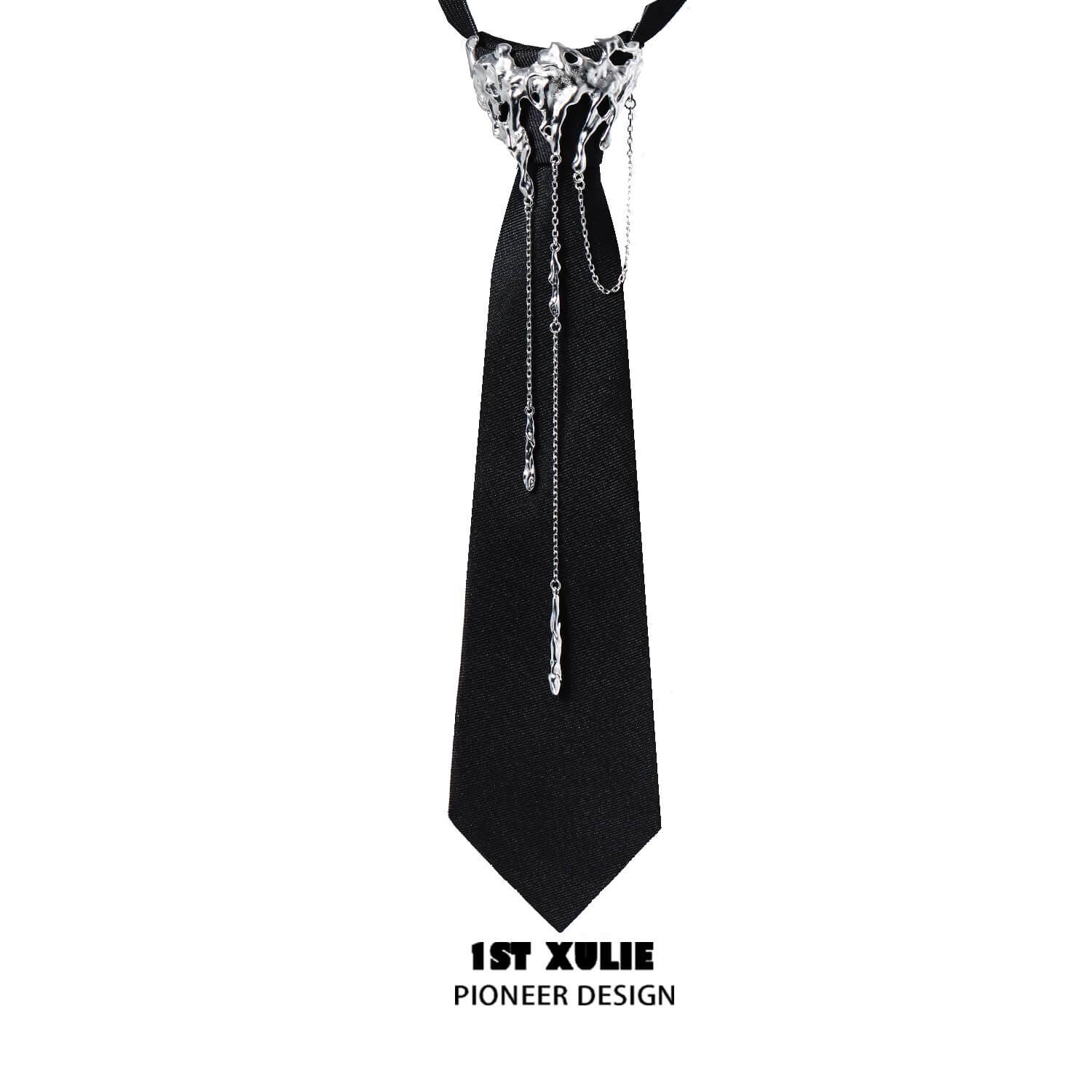 Lucifer 18K Platinum Plated Tassel Tie™ - 1ST XULIE